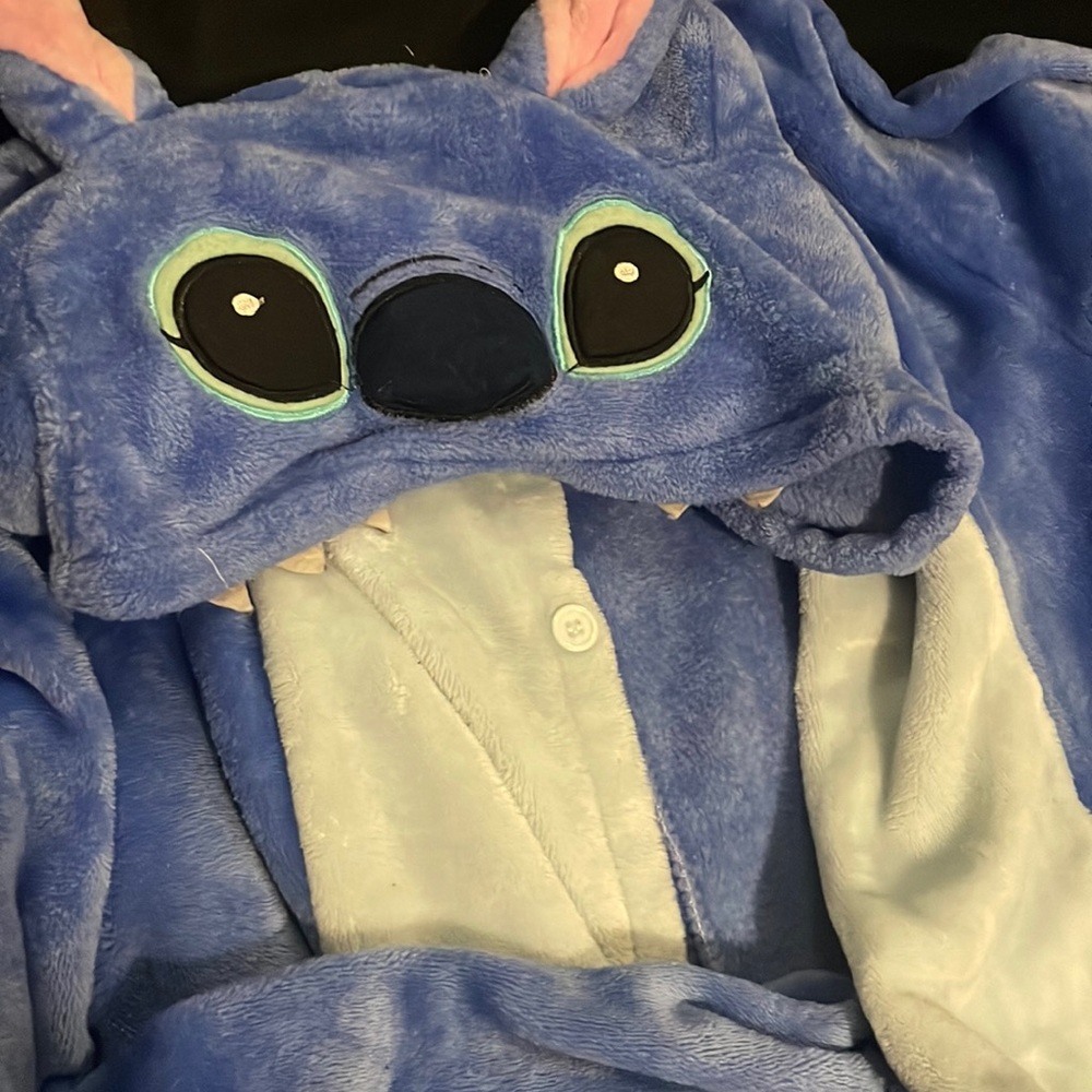 Stitch, Button-up, Tail included Onsie